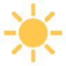An image of a shining sun